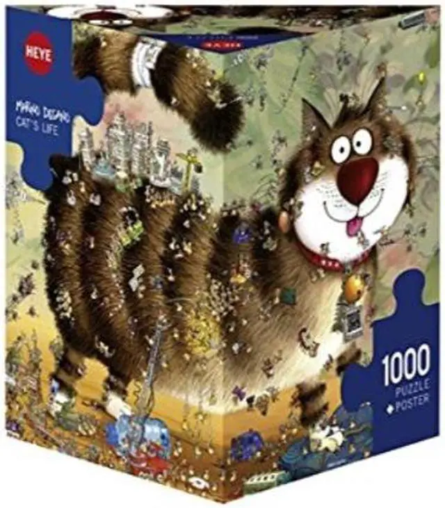 Main image of Heye Cats Life 1000 Piece Marino Degano Jigsaw Puzzle