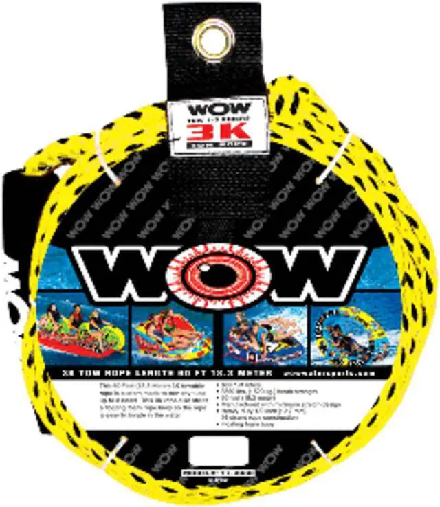 Alt view image 2 of 7 - WOW WATERSPORTS 3K 60' TOW ROPE