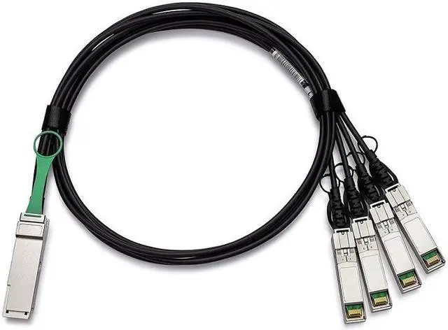 Alt view image 2 of 4 - Axiom X2125A-5M-N-AX Direct Attach Cable - Sfp+ To Qsfp+ - 16.4 Ft - Twinaxial - Passive