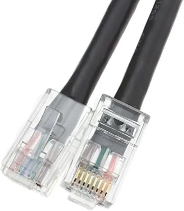 Alt view image 2 of 2 - Cable Wholesale Cat6 Ethernet Patch Cable Bootless  7 foot - Black