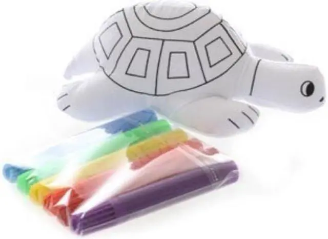 Main image of Ganz Plush - Mini Coloring Kit - TURTLE (6 inch)