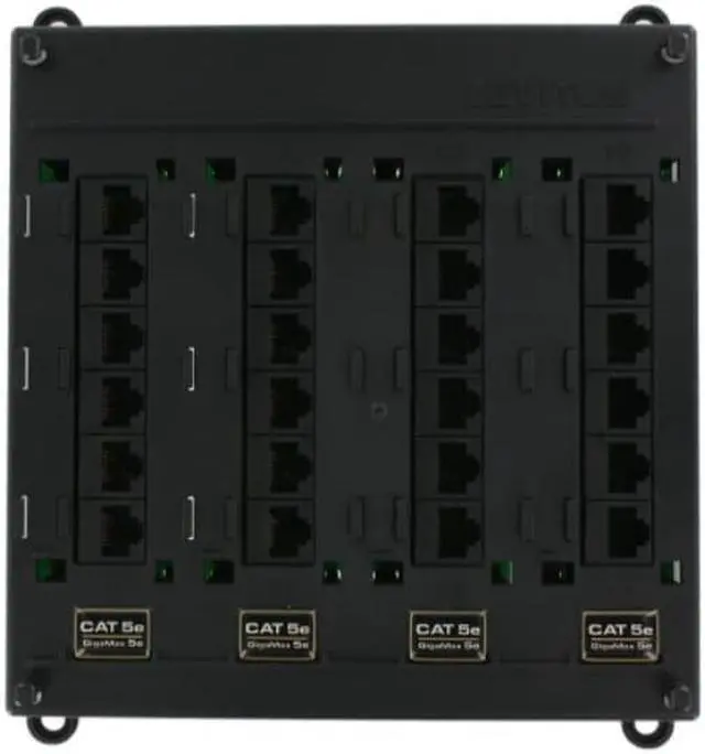 Alt view image 2 of 3 - leviton 476tm524 twist and mount patch panel with 24 cat 5e ports