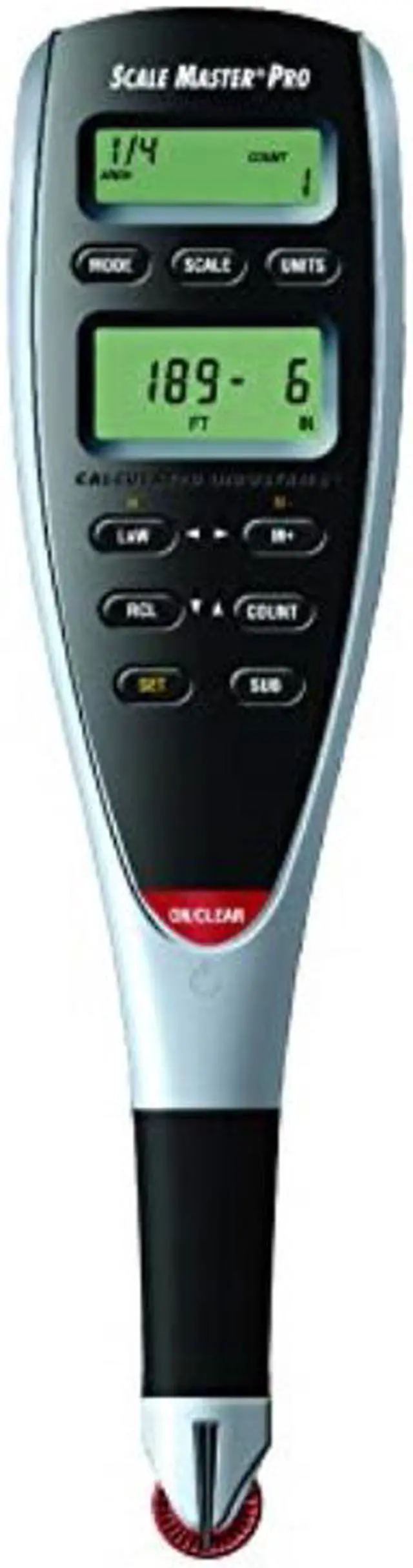 Alt view image 2 of 2 - calculated industries 6025 scale master pro digital plan measure takeoff tool | 72 builtin us imperial, metric scales | 6 custom scales for outofscale plans | dedicated keys for linear measuring
