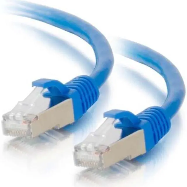 Alt view image 4 of 11 - C2G 14FT CAT6  SNAGLESS SHIELDED (STP) NETWORK PATCH CABLE - BLUE
