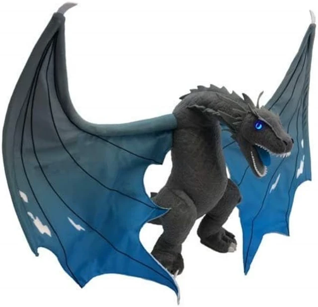Alt view image 3 of 3 - factory entertainment game of thrones icy viserion jumbo dragon plush, multicolor