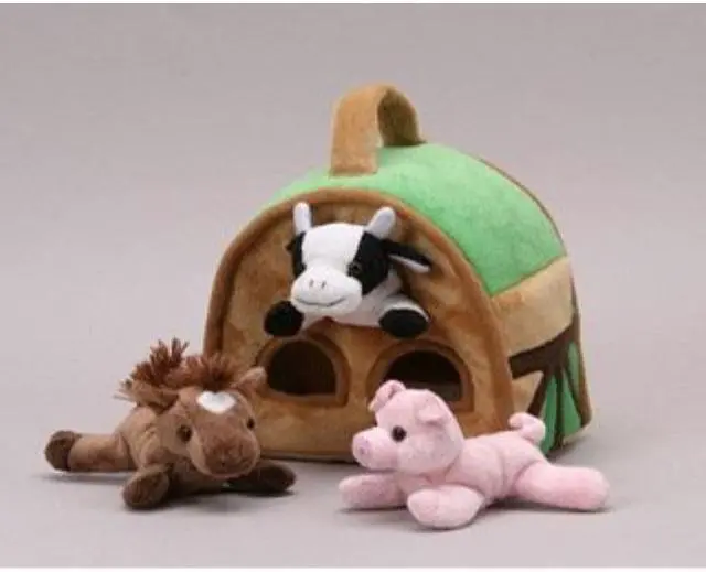 Alt view image 2 of 3 - Farm Finger Puppet Play House 8" by Unipak