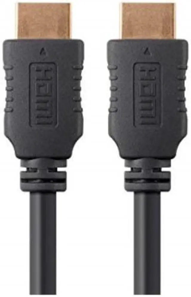 Alt view image 4 of 11 - Monoprice High Speed HDMI Cable - 15 Feet - Black, 4K@60Hz, HDR, 18Gbps, YUV4:4:4 28AWG - Select Series
