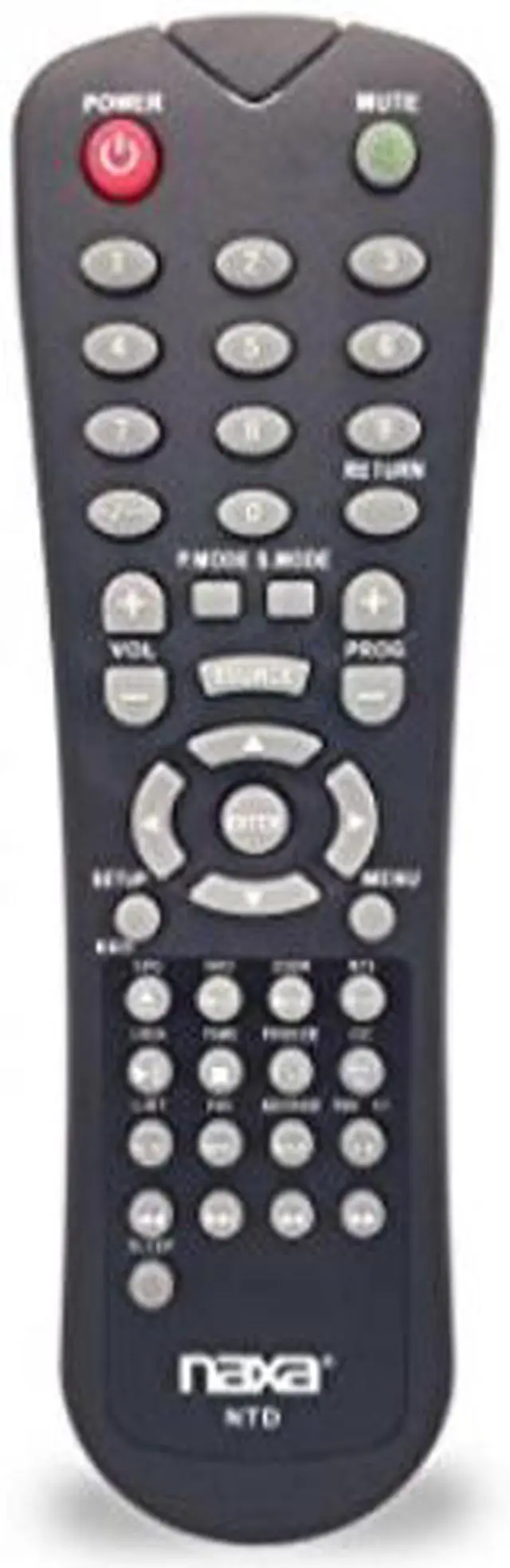 Alt view image 3 of 7 - naxa original replacement remote control for naxa nt and ntd model 12 volt tvs and tv/dvd combo players