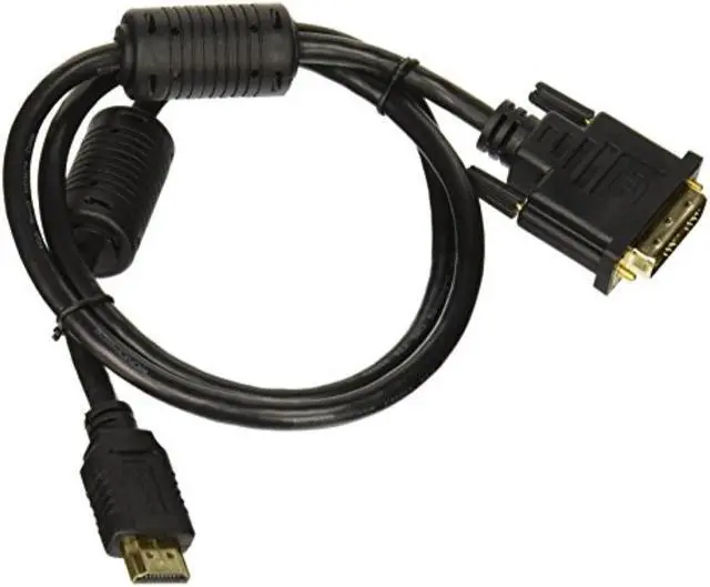 Alt view image 12 of 20 - Monoprice HDMI to DVI Adapter Cable - 3 Feet - Black | High Speed, 28AWG, 1080p Resolution, Ferrite Cores, Compatible with AVCHD / PlayStation 3 and More