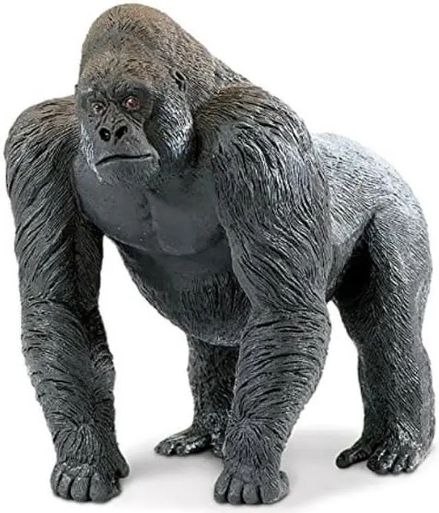Alt view image 5 of 7 - Wildlife Wonders Silverback Gorilla  Safari Ltd Animal Educational Toy Figure