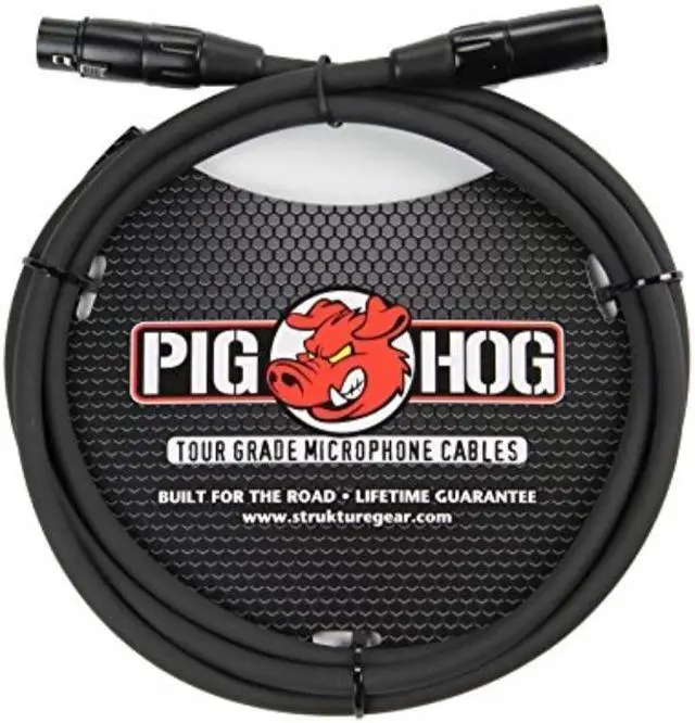 Alt view image 7 of 12 - Pig Hog 6' 8mm XLR Microphone Cable - 3 Pin XLR Male to 3 Pin XLR Female