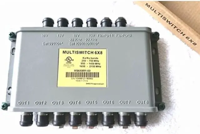 Alt view image 3 of 9 - Directv 6x8 Multi-Switch Ka Ku Bands MS6X8R1-03