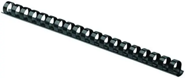 Alt view image 4 of 4 - Fellowes Plastic Comb Binding Spines, 3/8 Inch Diameter, Black, 55 Sheets, 100 Pack (52325)