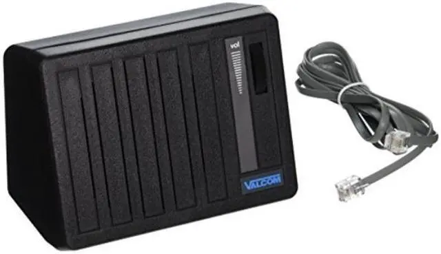 Alt view image 3 of 6 - Valcom V-763-BK One Way Desktop and Wall Speaker, Black