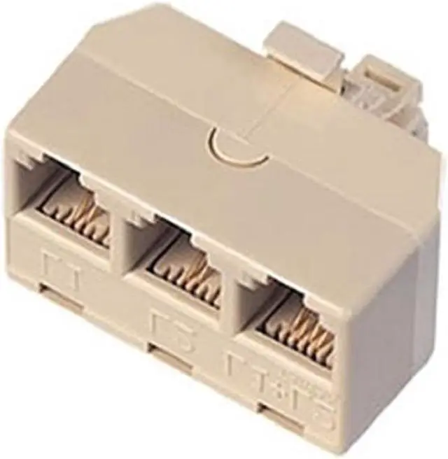 Alt view image 2 of 2 - AT&T Triplex Adapter (Ivory)