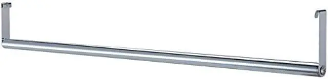 Alt view image 3 of 5 - Lorell Garment Hanger Bar f/ Industrial Shelving 48" Chrome 69876
