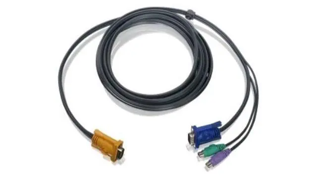 Alt view image 2 of 2 - IOGEAR PS/2 KVM Cable, 10 Feet, G2L5203P