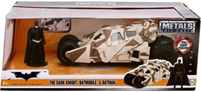 Alt view image 4 of 8 - "The Dark Knight" Batmobile w/ Batman Diecast Figure Camouflage Version "DC Comics" Series 1/24 Diecast Car by Jada