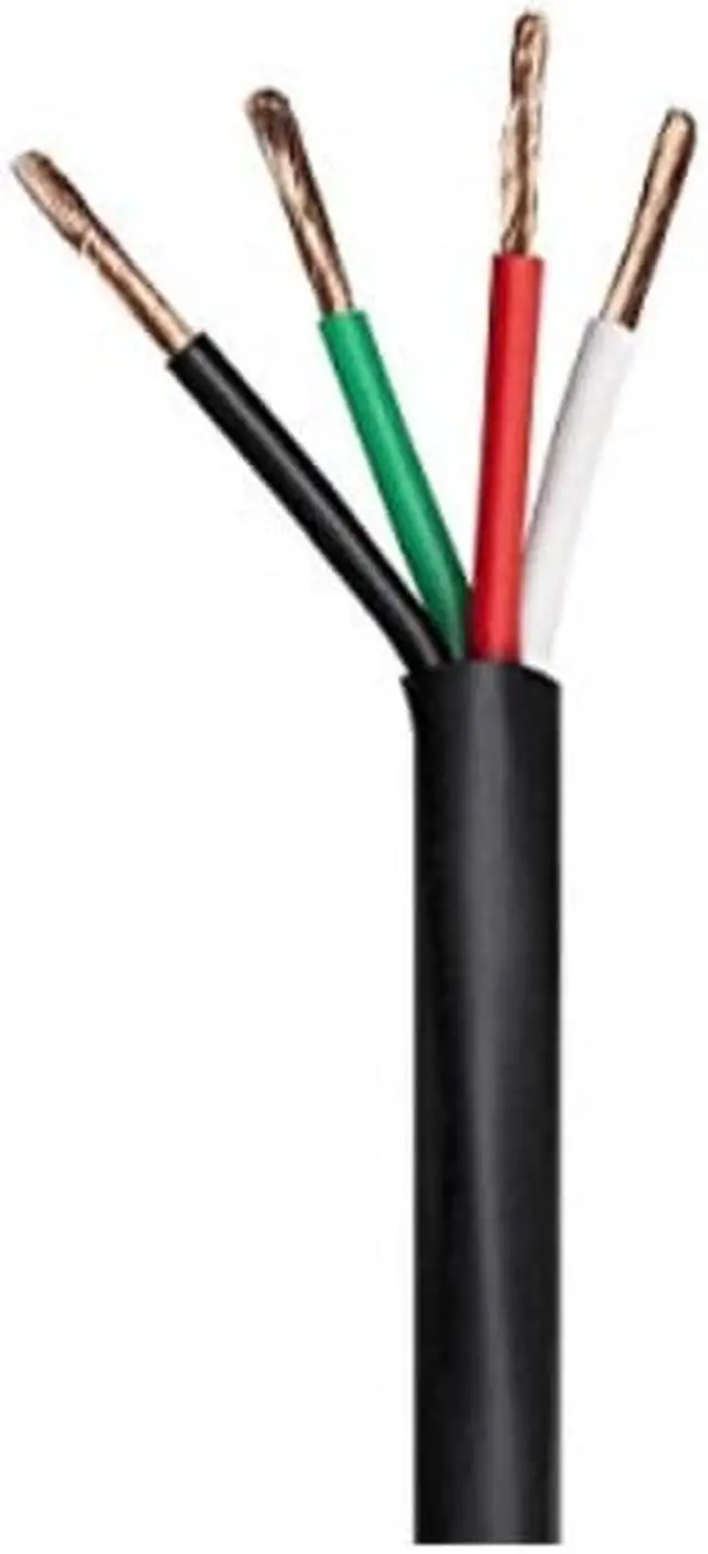 Alt view image 2 of 9 - Monoprice Nimbus Series 14 Gauge AWG 4 Conductor CMP-Rated Speaker Wire / Cable - 100ft UL Plenum Rated, 100% Pure Bare Copper With Color Coded Conductors