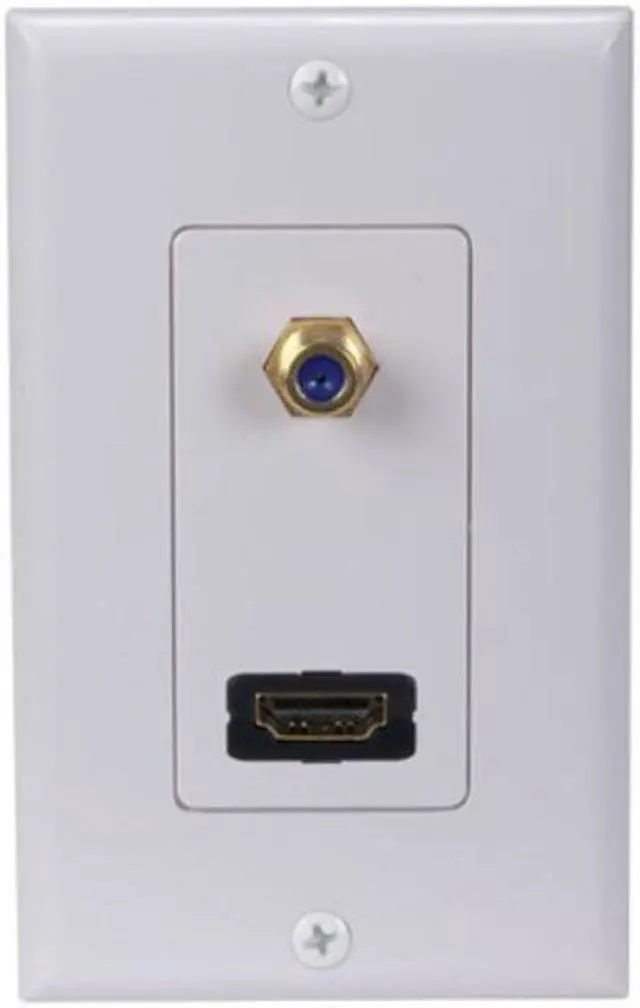 Alt view image 2 of 2 - audiovox dh202r hdmi f connector wall plate