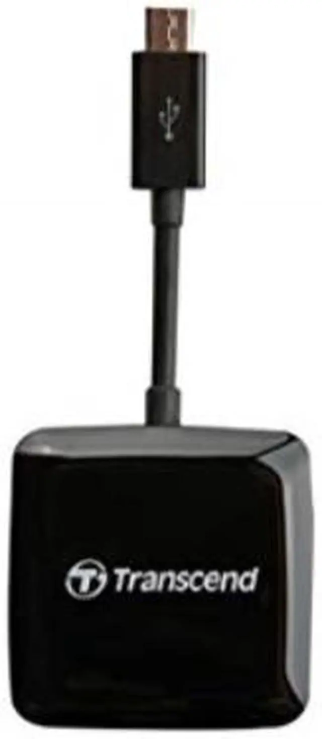 Alt view image 2 of 2 - Transcend USB 2.0 OTG Card Reader, Black (TS-RDP9K)