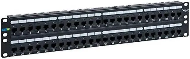 Alt view image 4 of 7 - PATCH PANEL- CAT 6A- 48-PORT- 2 RMS