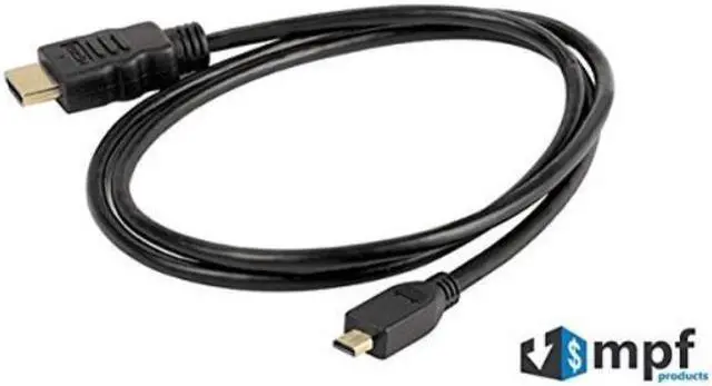 Alt view image 3 of 3 - Replacement DLC-HEU15 DLCHEU15 Micro HDMI Type D to HDMI Cable for Select Sony Cybershot/Alpha Cameras and Handycam Camcorders (Compatible Models Listed Below)