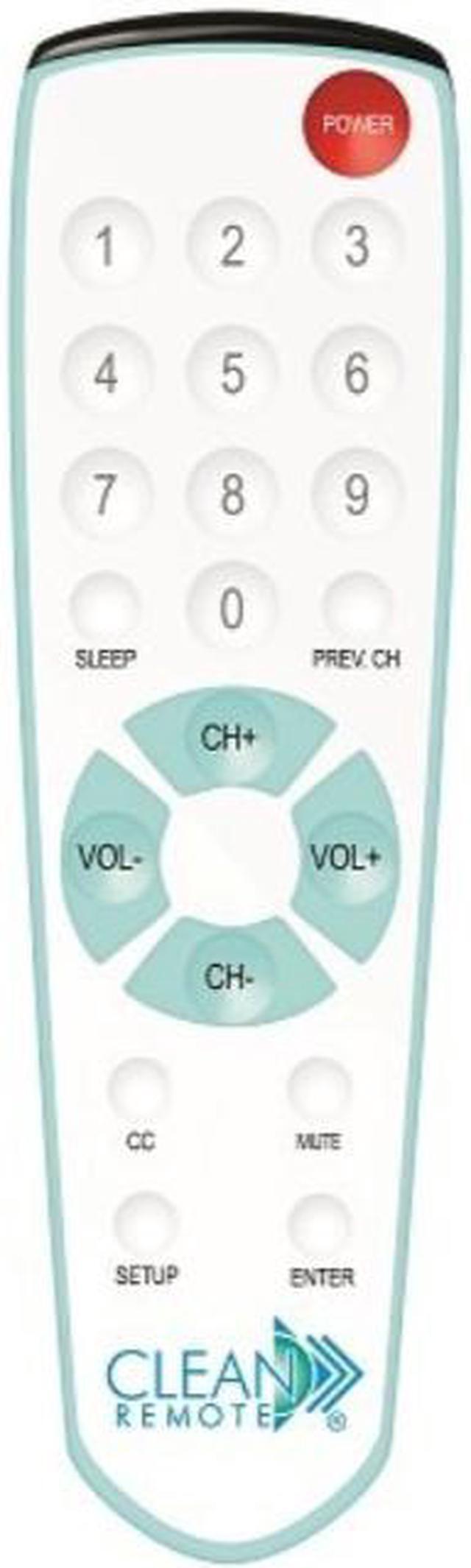 Alt view image 2 of 2 - 5-pack clean remote universal tv remote - big button