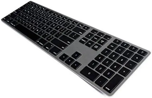 Alt view image 4 of 5 - Matias Wireless Aluminum Keyboard - Space Gray (Black)