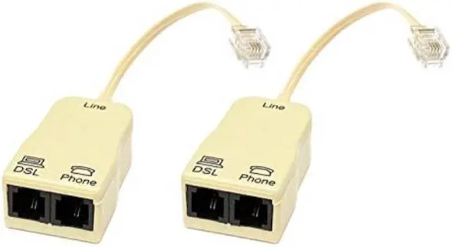 Alt view image 11 of 11 - iMBAPrice® (Pack of 2) In-line DSL Splitter w/ Noise Filter