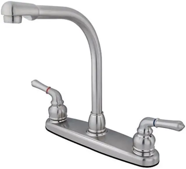 Alt view image 2 of 5 - Kingston Brass KB758LS Kitchen , Faucet, Satin Nickel