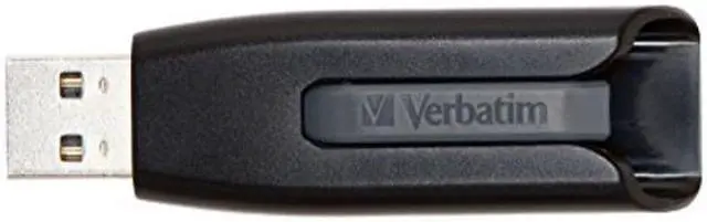 Alt view image 2 of 3 - Verbatim 128GB Store 'n' Go V3 USB 3.0 Flash Drive, Black/Gray 49189