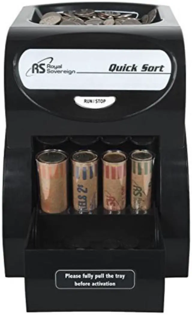 Alt view image 7 of 15 - Royal Sovereign Electric 1 Row Coin Sorter - Sort's 156 coins/min