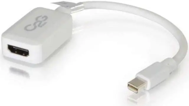 Alt view image 11 of 17 - C2g 8In Mini Displayport To Hdmi Adapter-Thunderbolt To Hdmi Converter-White