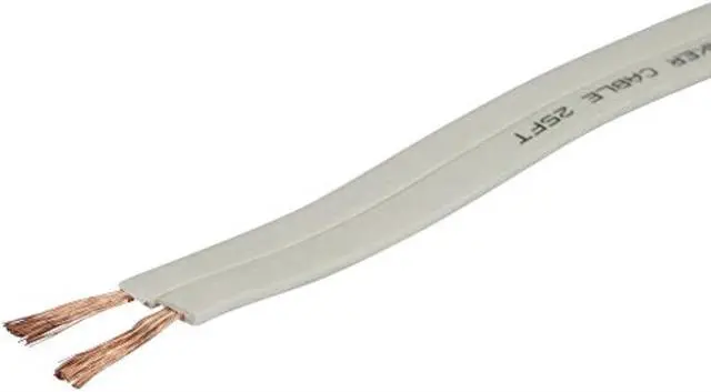 Alt view image 5 of 9 - Monoprice Speaker Wire, Flat CL2 Rated, 2-Conductor, 16AWG, 50ft