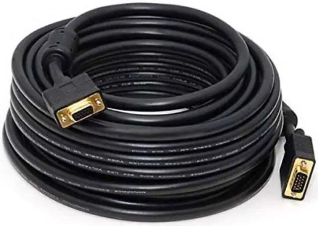 Alt view image 5 of 8 - Monoprice Super VGA M/F Cable - 50 Feet  With Ferrites For In-Wall Installation | Gold Plated, CL2 Rated