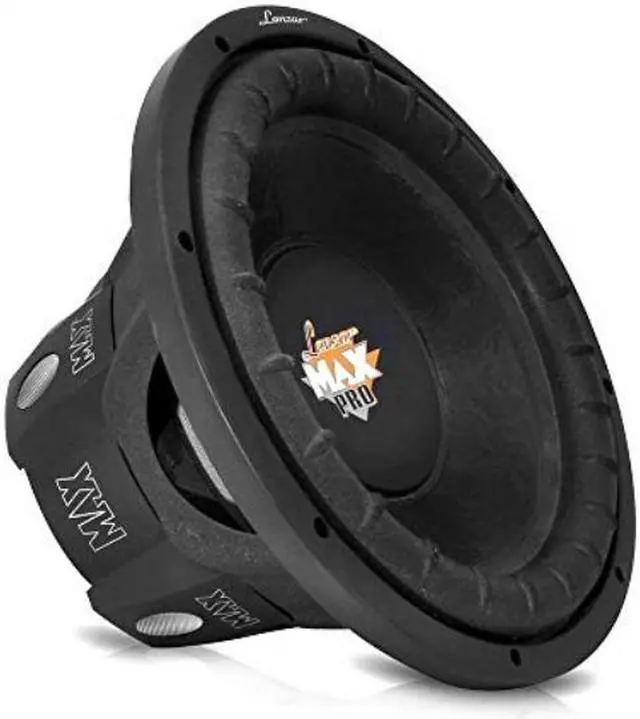Alt view image 2 of 2 - lanzar 8 inch car subwoofer speaker  black nonpressed paper cone, aluminum voice coil, 4 ohm impedance, 800 watt power and foam edge suspension for vehicle audio stereo sound system  maxp84