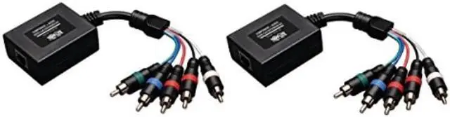 Alt view image 3 of 3 - Tripp Lite Component Video with Stereo Audio over Cat5 / Cat6 Extender, Transmitter and Receiver (B136-101)