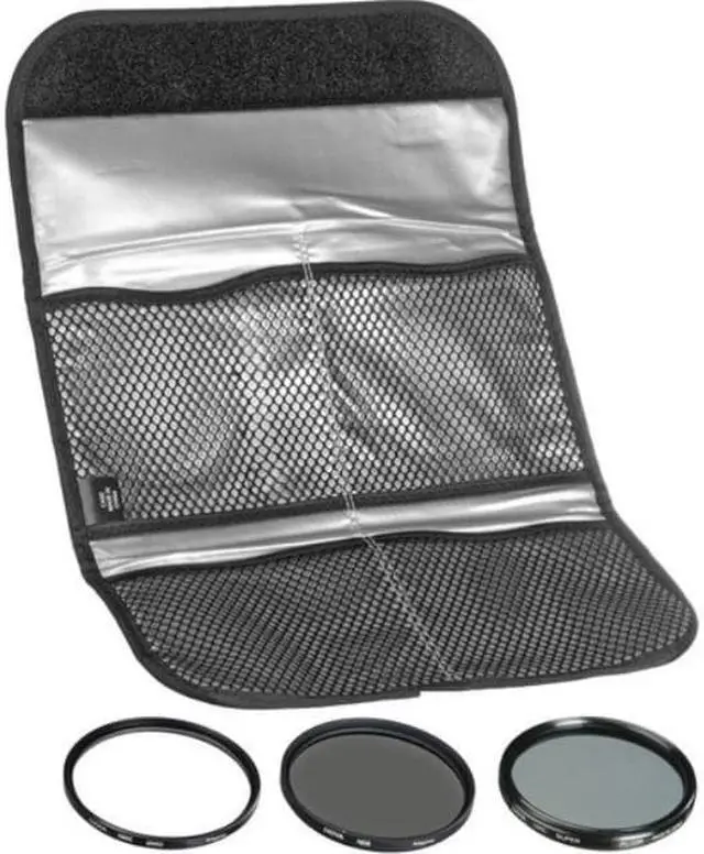 Alt view image 12 of 18 - Hoya 52mm II (HMC UV / Circular Polarizer / ND8) 3 Digital Filter Set with Pouch