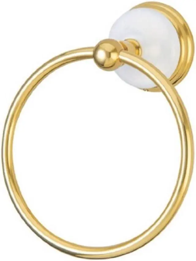 Alt view image 7 of 9 - Kingston Brass BA1114PB Victorian Towel Ring, Polished Brass