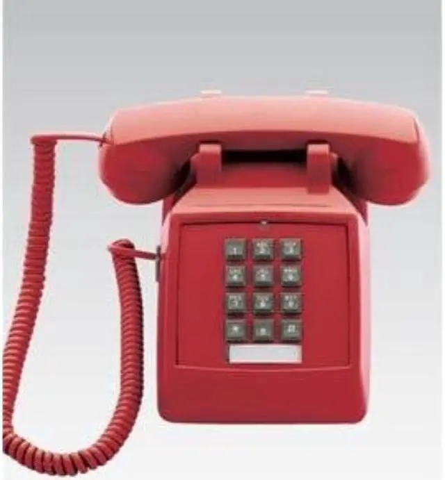 Alt view image 13 of 14 - Scitec 2510E Red Single Line Emergency Desk Phone