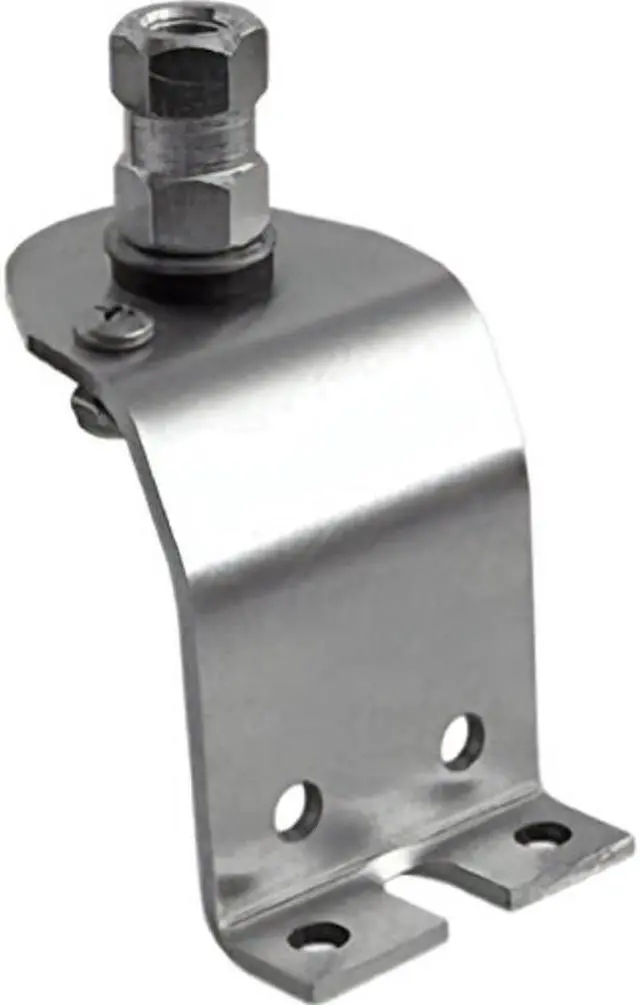 Alt view image 2 of 2 - Kalibur AUGM1-L Stainless Steel Hood Channel Mobile Antenna Mount For Gmc - Chevy