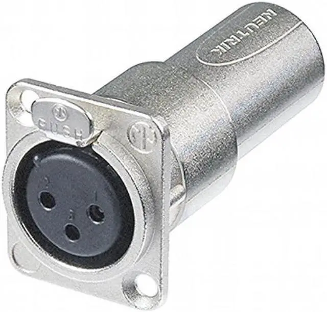 Alt view image 2 of 3 - neutrik na3fdm xlr d series 3pin female to male adapter