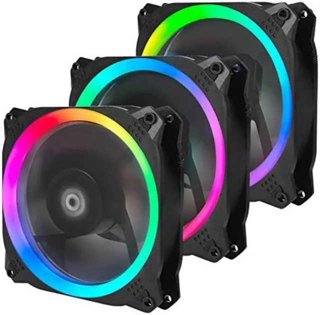 Alt view image 2 of 12 - antec spark 120mm rgb led case fan radiator,3 packs