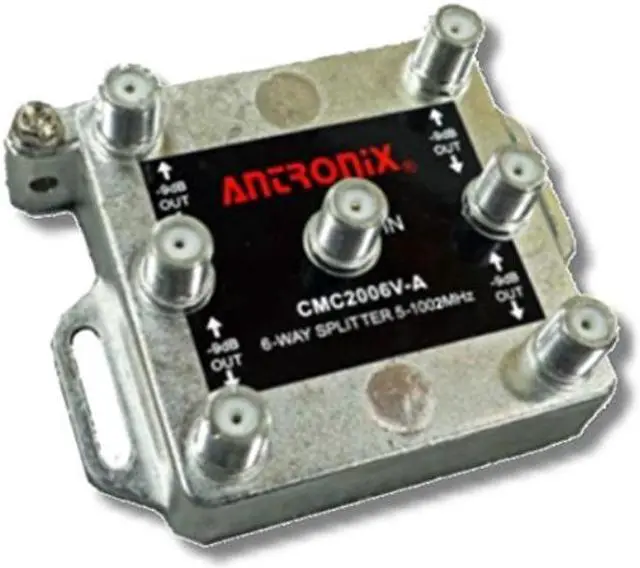 Alt view image 2 of 7 - Antronix 6-way RG6 Splitter Coaxial Signal CMC2006V Cable HDTV 1GHz 1002MHz