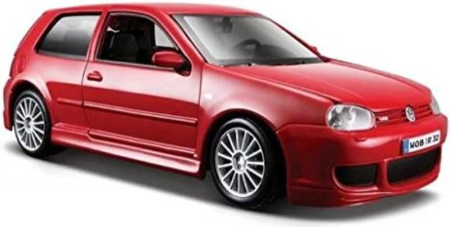 Alt view image 4 of 6 - Volkswagen Golf R32 Red 1/24 Diecast Model Car by Maisto