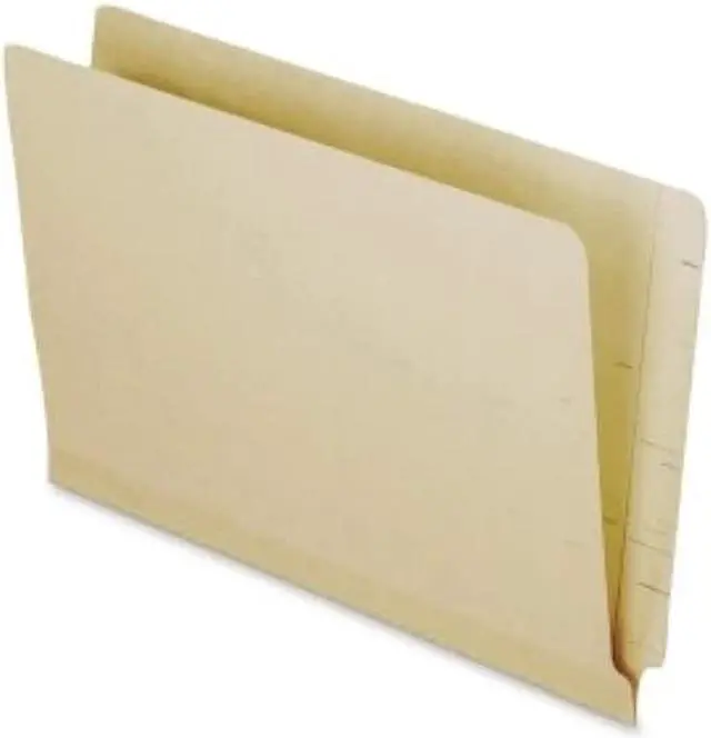Alt view image 3 of 9 - Pendaflex Laminate Spine Shelf File Folder Straight Tab 14 pt Manila Letter 50/Box 11230