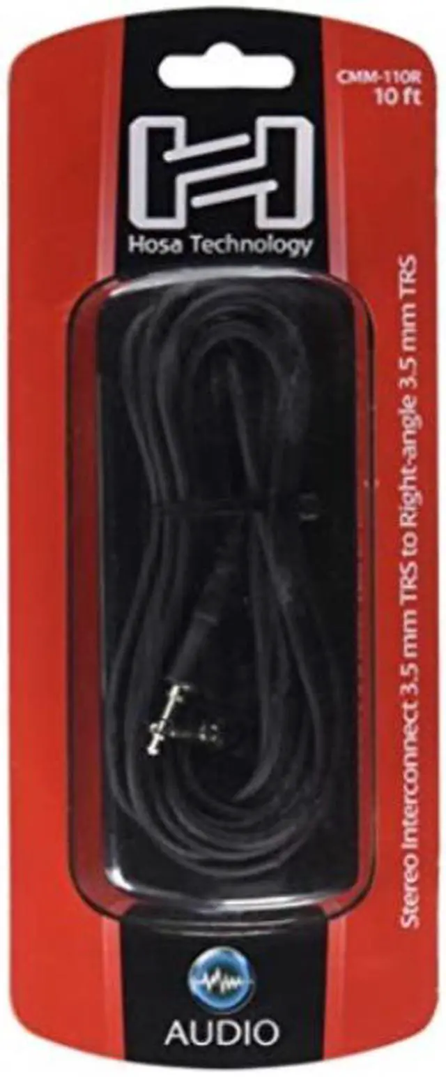 Alt view image 7 of 12 - Hosa CMM-110R Cable 3.5MM TRS - 3.5MM TRS RA 10 Feet