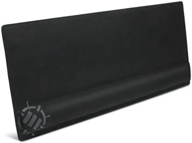 Alt view image 8 of 18 - enhance large extended gaming mouse pad with memory foam wrist rest support by 31.5 x 13.78 x 1 inches  antifray stitching & premium soft tracking mat surface black
