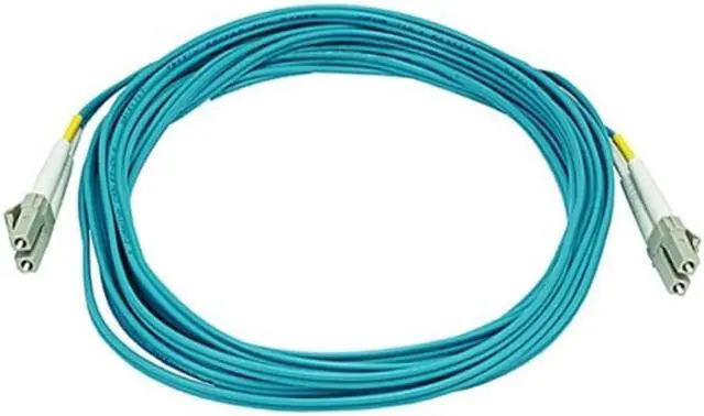 Alt view image 3 of 10 - Monoprice Fiber Optic Cable - 5 Meter - Aqua | LC to LC, OM3, 50/125 Type, Multi Mode, 10Gb, Duplex